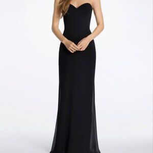 HAYLEY PAIGE BRIDESMAIDE GOWN - NWT SIZE 12 - BLACK
